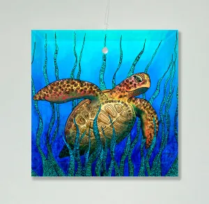 Sea Grass Turtle Ornament/Suncatcher