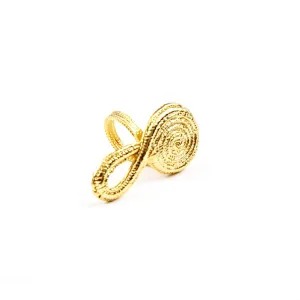 Spiral Chinese Knot Ring