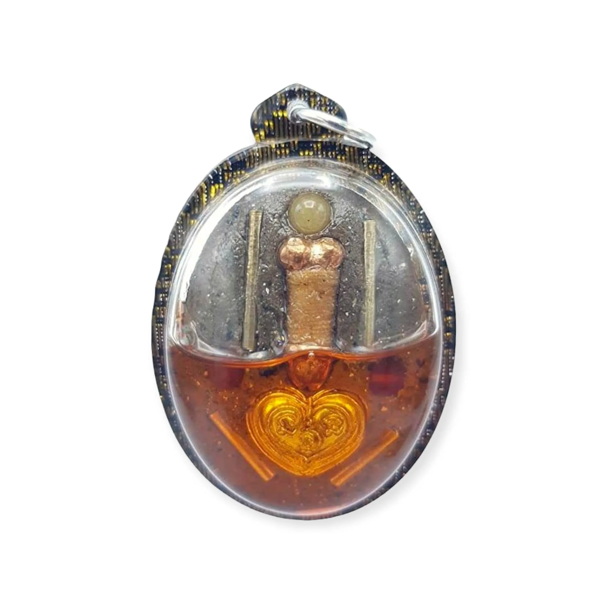 Thai Amulet Authentic Inn Ku Love Locket Mahasaneah Strong Love Attraction Archan Tonrak Lucky Charm Pendant