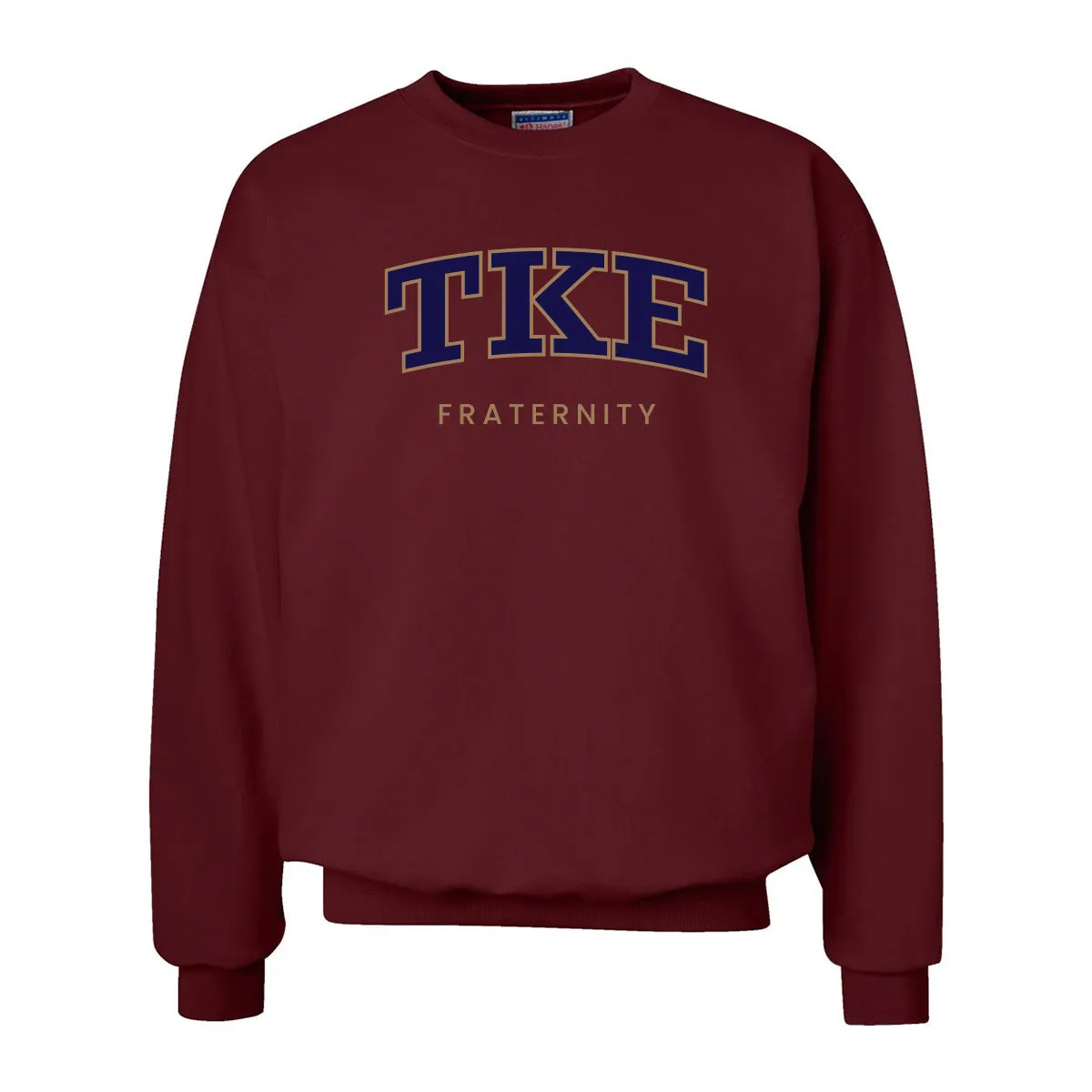 TKE Maroon Old School Crewneck