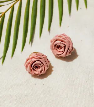 Woven Rosas Palm Leaf Earrings