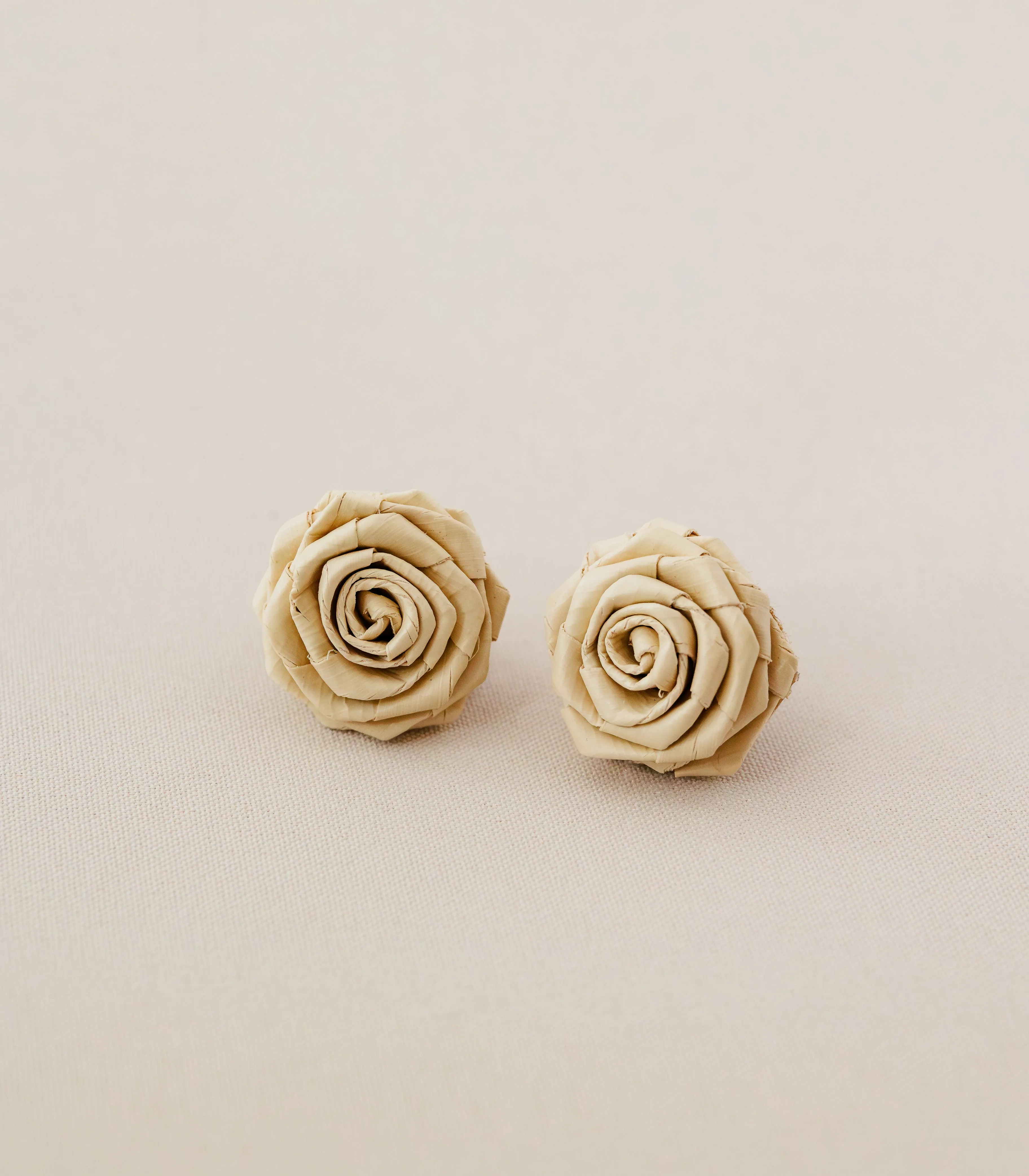 Woven Rosas Palm Leaf Earrings