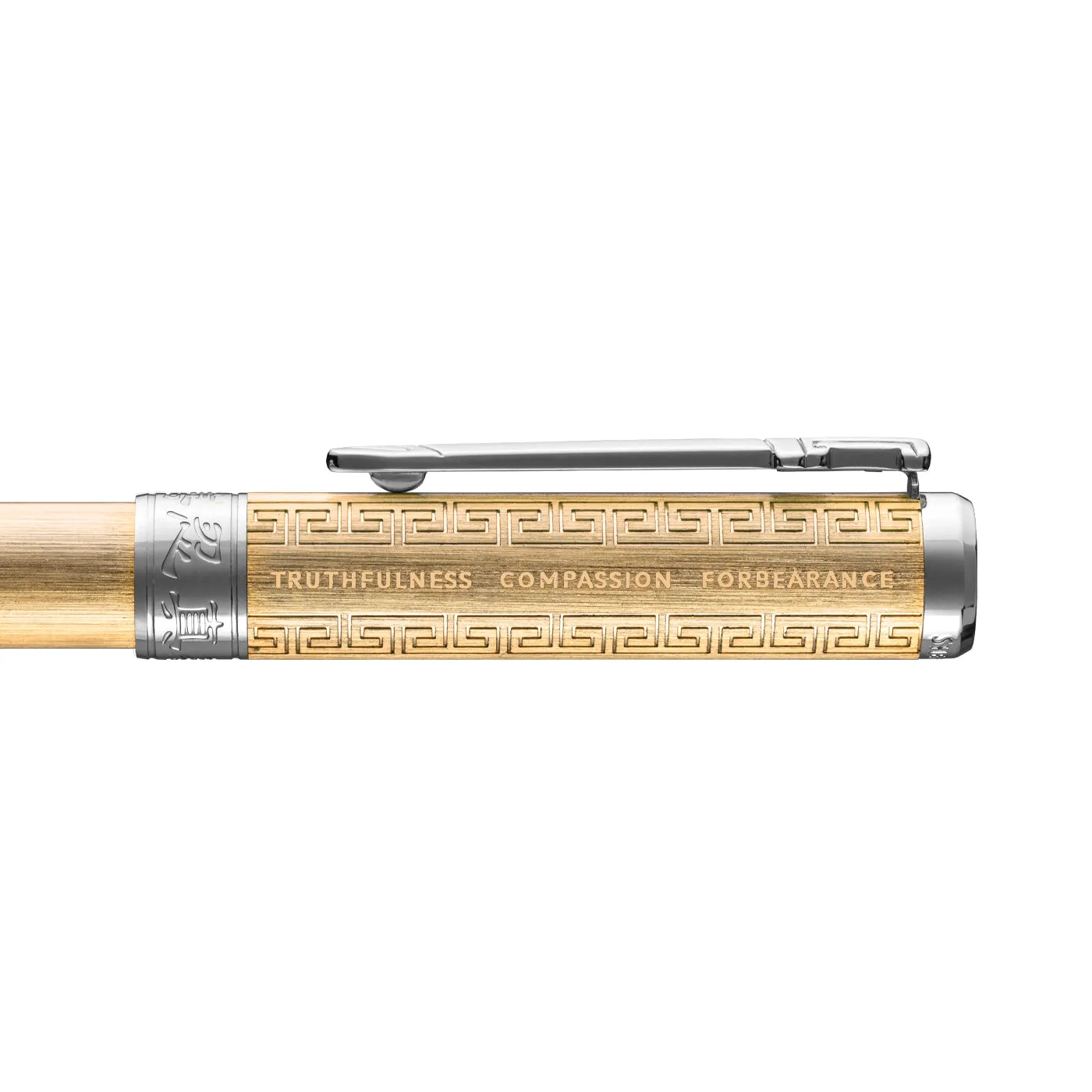 Zhen Shan Ren Wondrous Pen - Gold with Silver Finish 